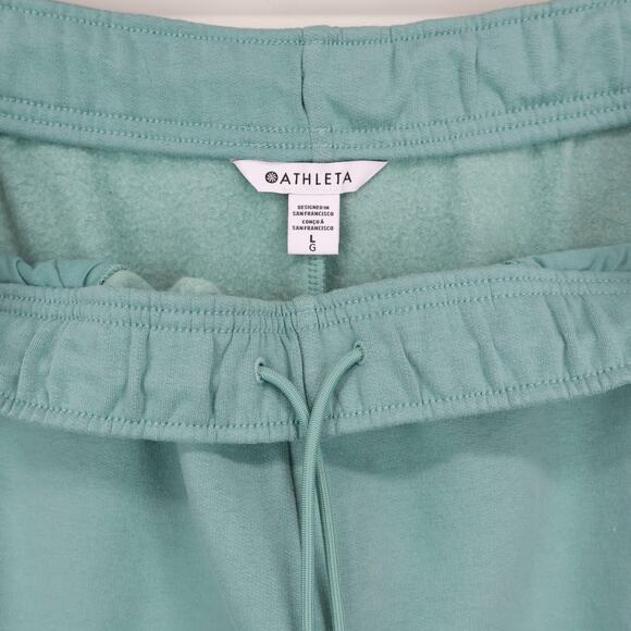 NWT Athleta Forever Fleece High-Rise Fleece Jogger In Juniper Green Size Large - Picture 7 of 10